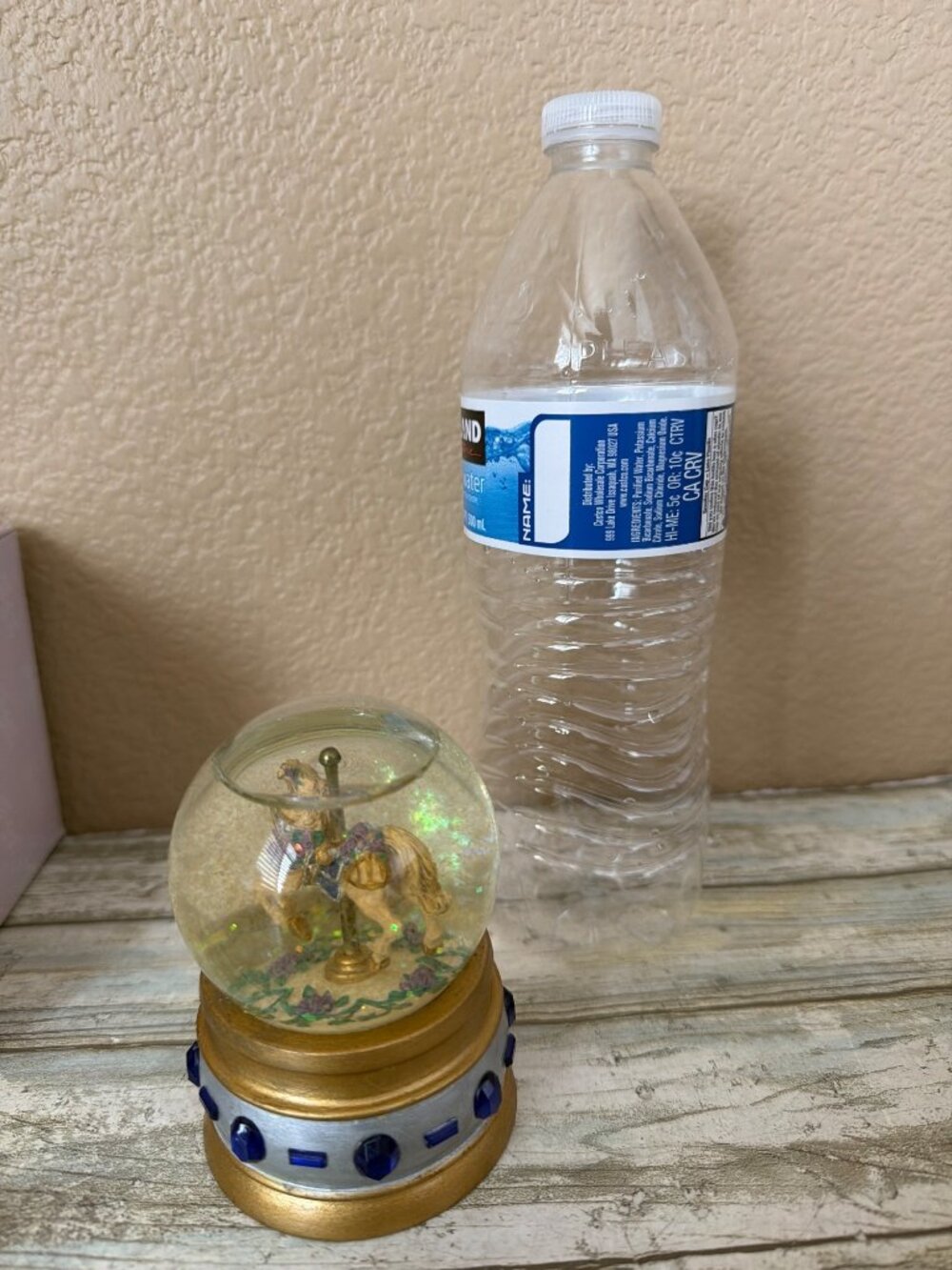 San Francisco Music Box Mini Carousel Snow Globe Sapphire Music of the Night - Picture 4 of 13